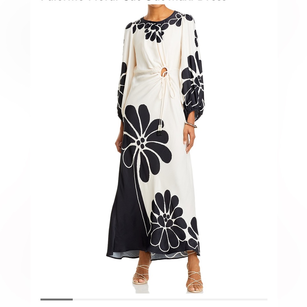 FARM Rio Palermo Floral Cut Out Maxi Dress size Small